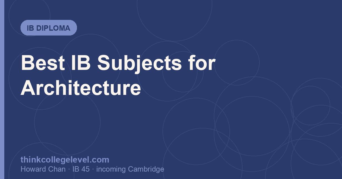 Best IB Subjects for Architecture