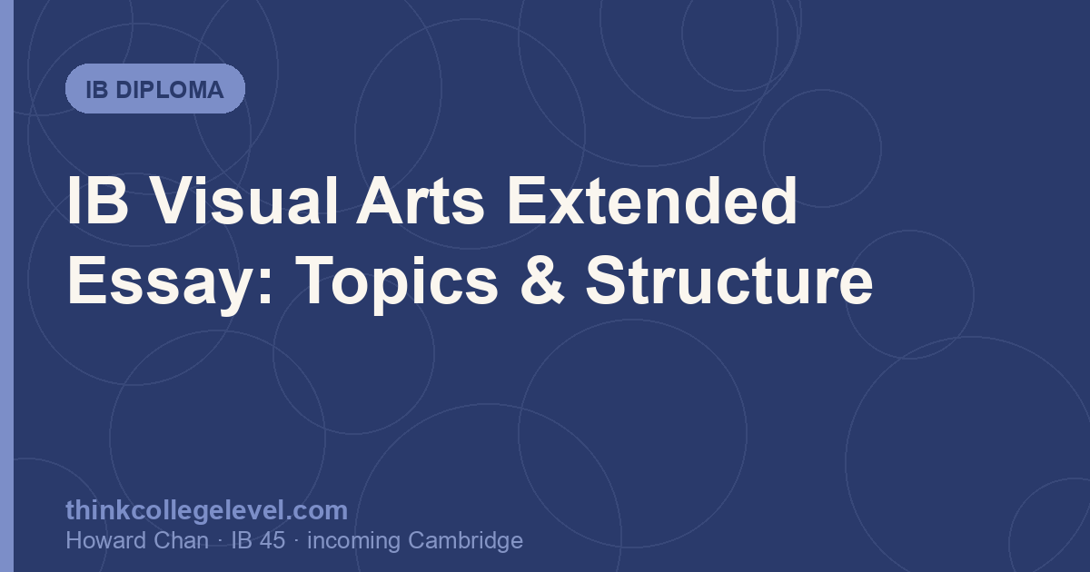 IB Visual Arts Extended Essay: Topics & Structure